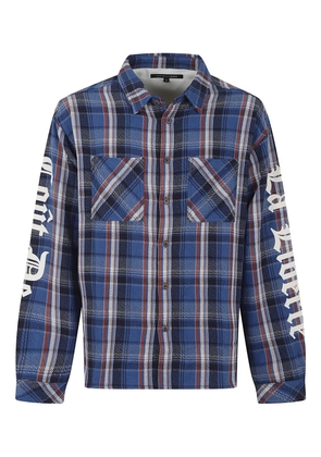 COÛT DE LA LIBERTÉ plaid-pattern chest-pocket shirt - Blue