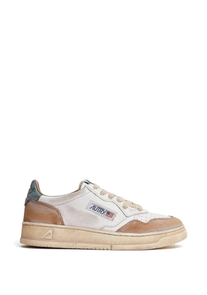 Autry distressed suede panel sneakers - Neutrals