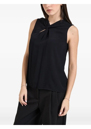 Patrizia Pepe knot shirt - Black