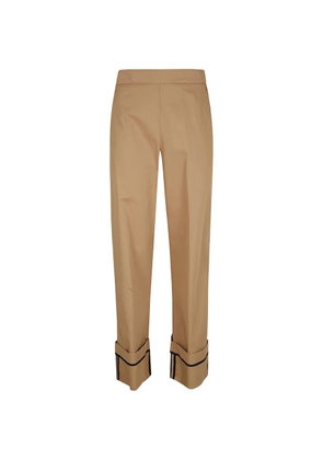 Herno cuffed-hem trousers - Brown