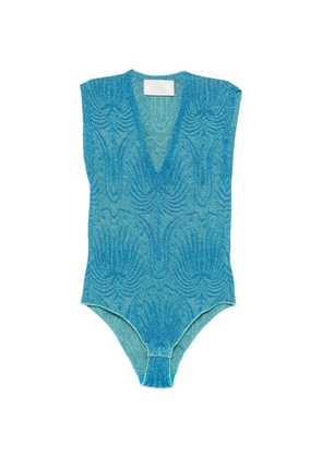 Circus Hotel v-neck patterned body - Blue