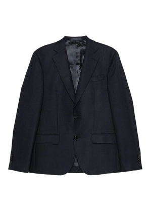 Sand single-breasted blazer - Blue