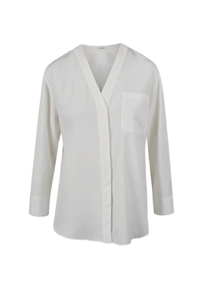 'S Max Mara pocket V-neck shirt - White