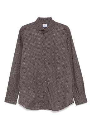 Mazzarelli floral-print shirt - Brown