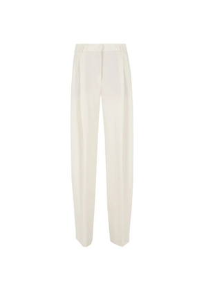 THE ANDAMANE pleated trousers - White