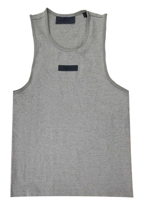 FEAR OF GOD ESSENTIALS logo-appliqué cotton tank top - Grey