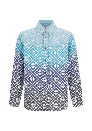 Casablanca Shacket Monogram Gradient overshirt - Blue