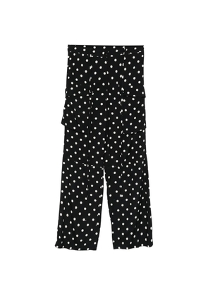 Nº21 polka dot trousers - Black