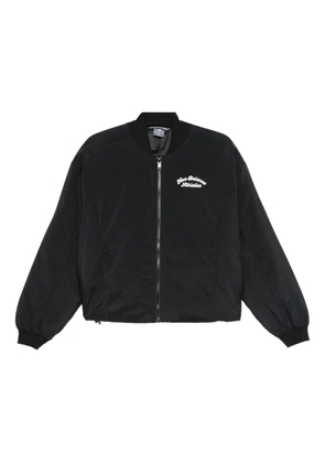 New Balance embroidered zip-up jacket - Black