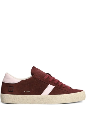 D.A.T.E. suede leather stripe sneakers - Red