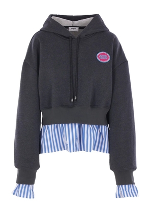 Zomer logo-patch hoodie - Grey