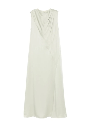 Jil Sander pleated sleeveless maxi dress - Green