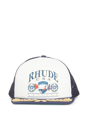 RHUDE logo-detail hat - Blue