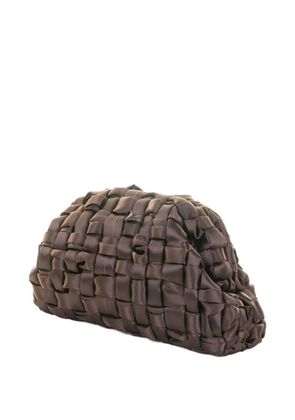 Maria La Rosa woven clutch bag - Brown