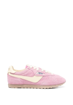 Autry Windspin suede panelled sneakers - Pink