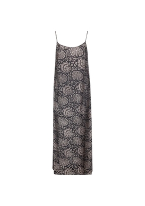 Uma Wang floral slip midi dress - Grey