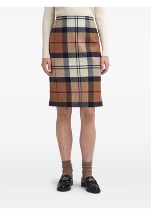 Barbour tartan skirt - Brown