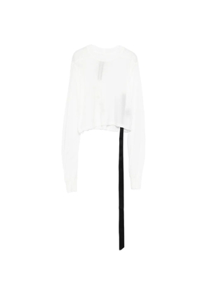 Rick Owens DRKSHDW ribbon-detail T-shirt - White