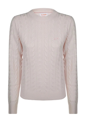 Sun68 cable-knit sweater - Pink