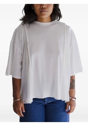 Baserange Mul piping T-shirt - White