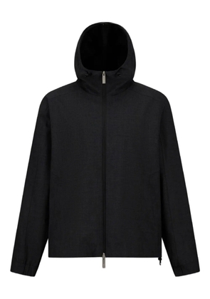 Herno hooded zip-front jacket - Black