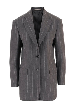 Tagliatore striped single-breasted blazer - Grey