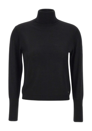 kaos turtleneck wool sweater - Black
