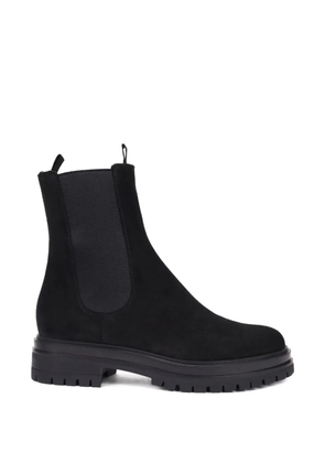 Gianvito Rossi pull-on suede chelsea boots - Black