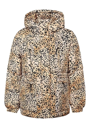 Pyrenex hooded leopard-print jacket - Neutrals