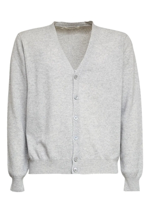 Filippo De Laurentiis V-neck crew-neck cardigan - Grey