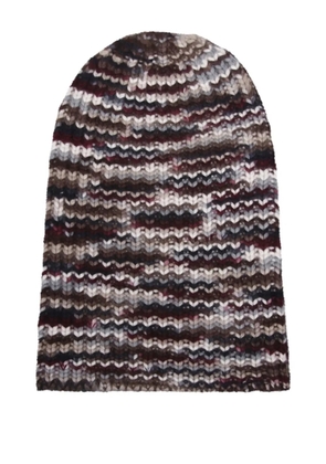 HURRAY striped beanie - Brown