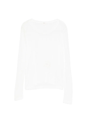 Co long-sleeve round-neck top - Neutrals