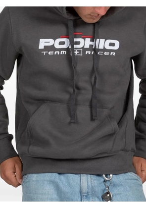 PODHIO Authentic 360 logo-detail hoodie - Grey