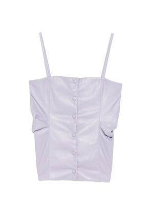 Erika Cavallini button strap blouse - Purple