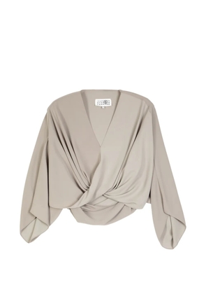 MM6 Maison Margiela V-neck blouse - Neutrals