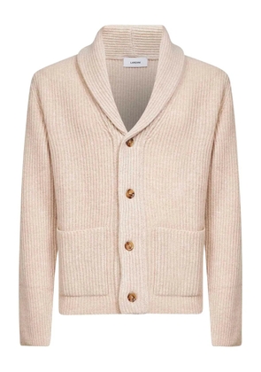 Lardini shawl-collar cardigan - Beige