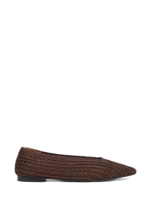 Castañer Bassi point-toe ballet flats - Brown
