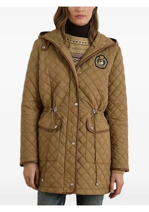 Lauren Ralph Lauren quilted hooded jacket - Brown