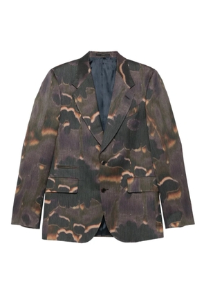 Paul Smith abstract-print blazer - Grey