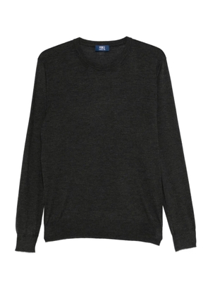 Fedeli round-neck long-sleeve T-shirt - Grey