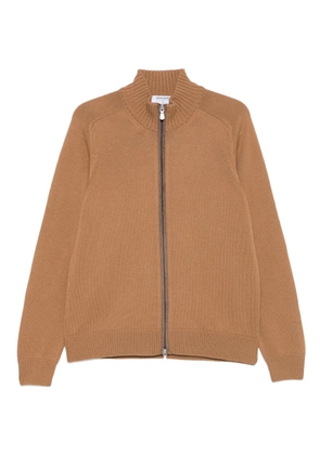 Gran Sasso zip-up cardigan - Brown