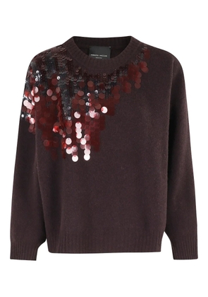 Roberto Collina sequin-embellished sweater - Red