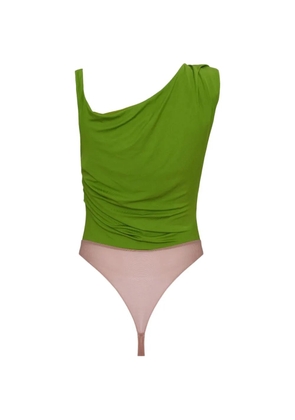 Elisabetta Franchi asymmetric-sleeve body - Green