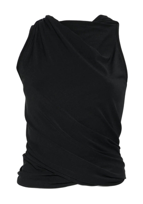 Rick Owens Lilies draped sleeveless top - Black