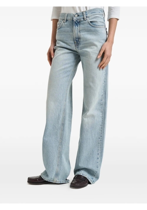 Haikure whiskering-effect jeans - Blue