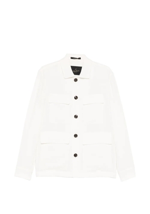 Montecore buttoned flap-pocket overshirt - White