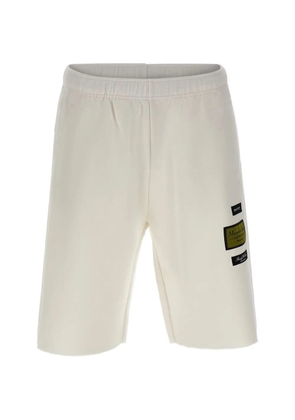 MM6 Maison Margiela logo-patch track shorts - Neutrals