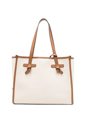 GIANNI CHIARINI Marcella knots-trim tote bag - Neutrals
