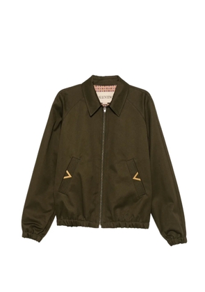 Valentino Garavani appliqué zip-up jacket - Green