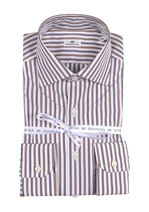 Sonrisa striped shirt - White